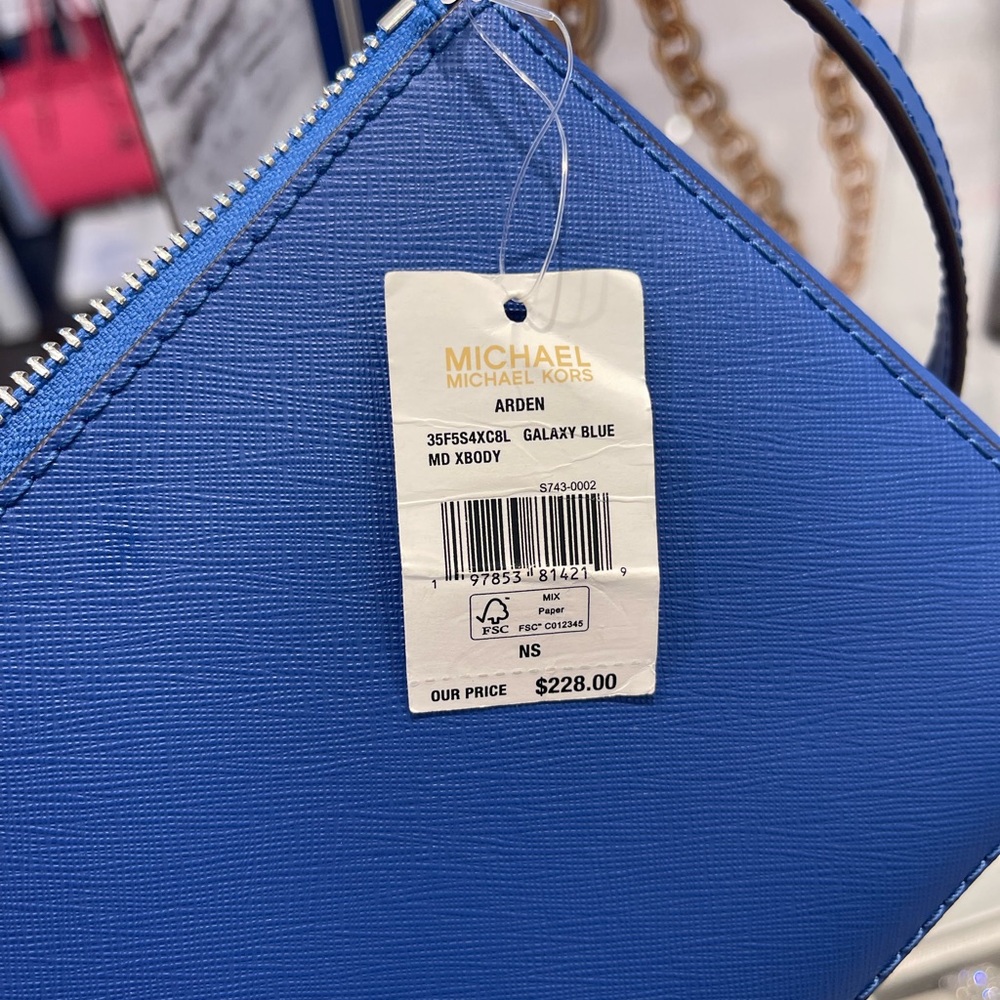 MICHAEL KORS Arden Medium Crossbody XBODY Bag
Galaxy Blue 
NWT - Picture 6 of 16